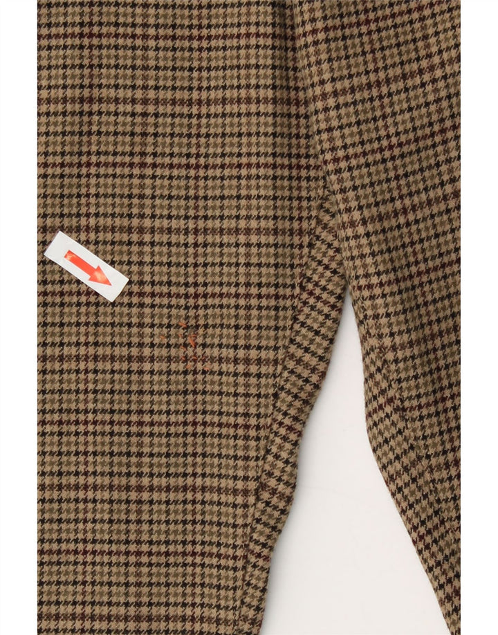 Armani γυναικείο ίσιο casual παντελόνι W31 L30 Green Houndstooth Πολυεστέρας