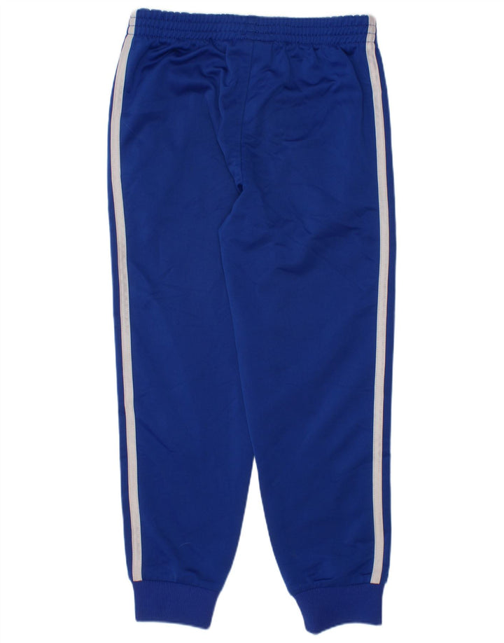 Adidas Boys Tracksuit Trousers Joggers 5-6 Years Blue Polyester