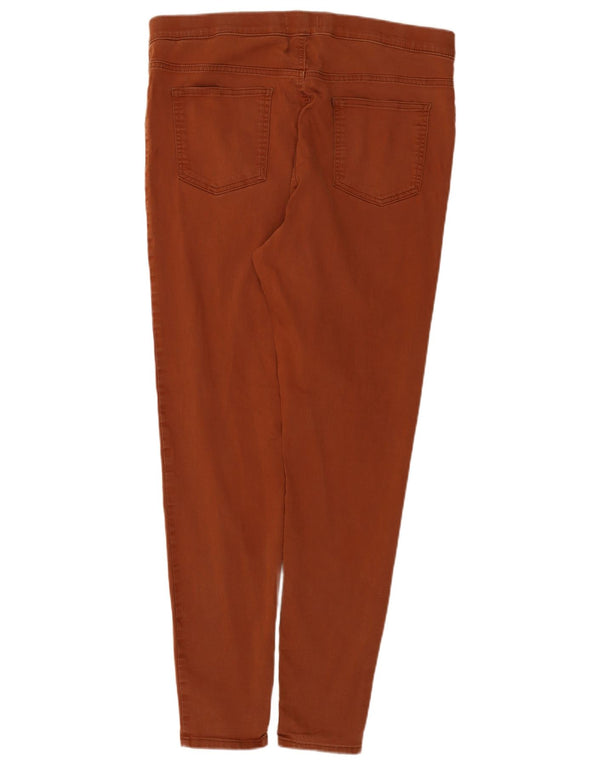 Marks & Spencer Womens Jegging Jeans UK 18 XL W38 L29 Brown Cotton