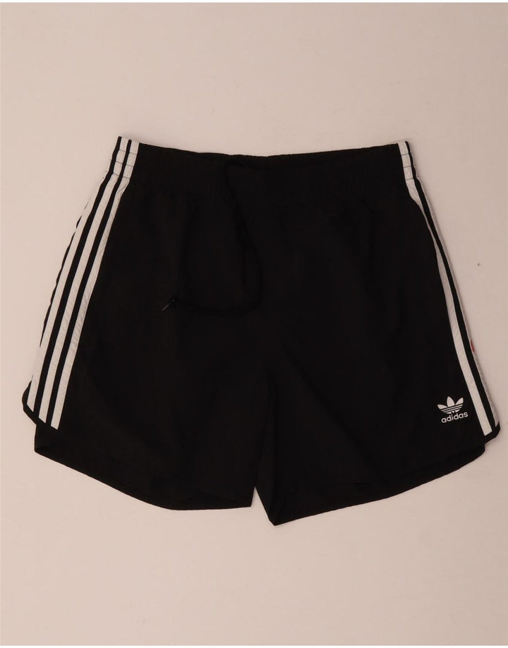 Ανδρικό αθλητικό σορτς Adidas από μεσαίο μαύρο πολυεστέρα