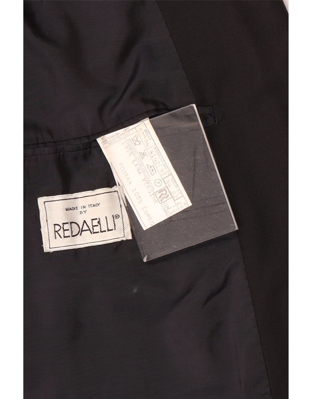 Redaelli Ανδρικό Μπουφάν Blazer Διπλό στήθος IT 54 2XL Μαύρο Μάλλινο