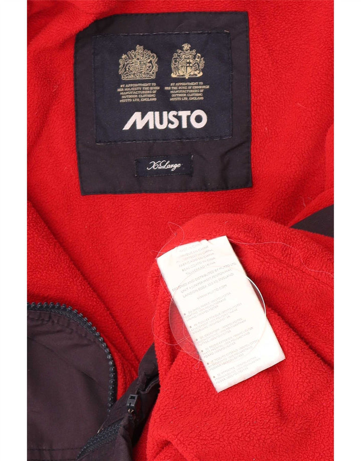 Musto Ανδρικό Bomber Jacket UK 42 XL Navy Blue Polyester