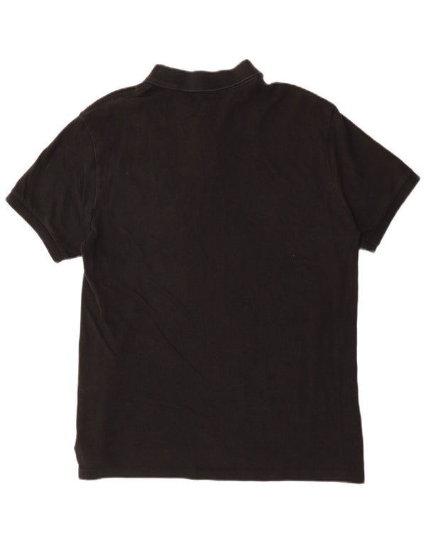 Polo Ralph Lauren Ανδρικό πουκάμισο Polo Slim Fit μεγάλο μαύρο βαμβακερό