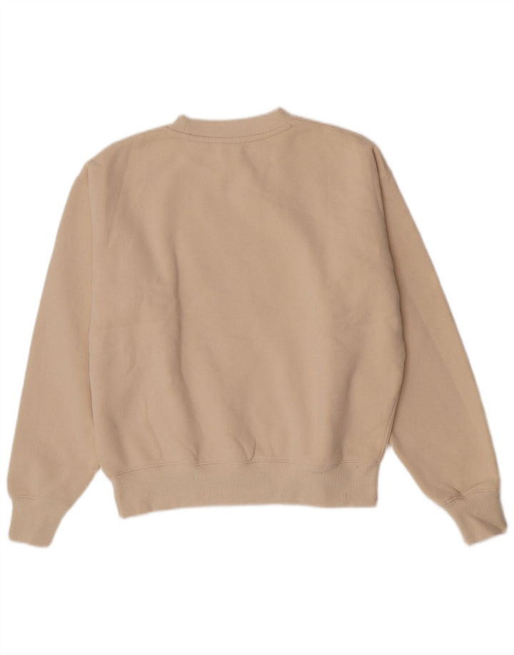 Superdry Γυναικείο Φούτερ μεγάλου μεγέθους Jumper UK 8 Small Beige βαμβακερό