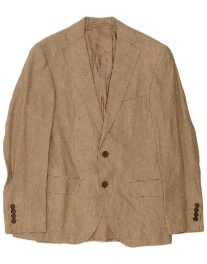 Aquascutum Ανδρικό σακάκι με 2 κουμπιά UK 36 Small Brown