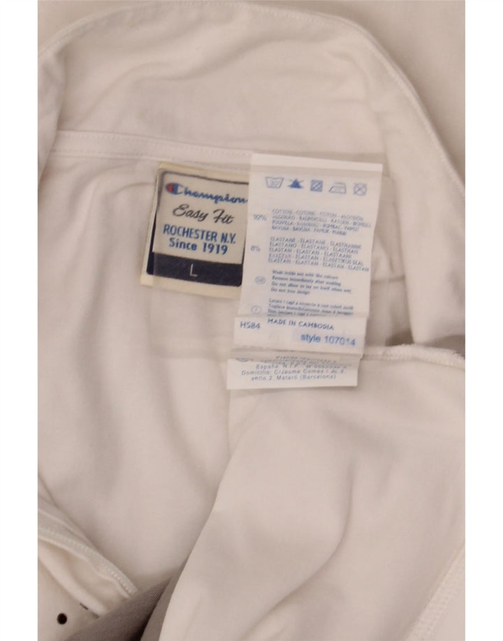 Γυναικεία αθλητική φόρμα CHAMPION Easy Fit Graphic Top Jacket UK 16 Large White