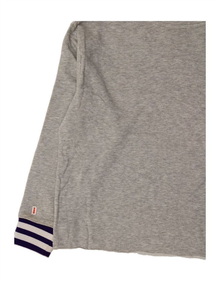 RUSSELL ATHLETIC Womens Oversized Sweatshirt Jumper UK 4/6 Small Grey Vintage Russell Athletic and Second-Hand Russell Athletic from Messina Hembry 