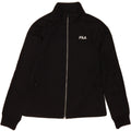 FILA Womens Tracksuit Top Jacket UK 12 Medium Black Polyester Vintage Fila and Second-Hand Fila from Messina Hembry 