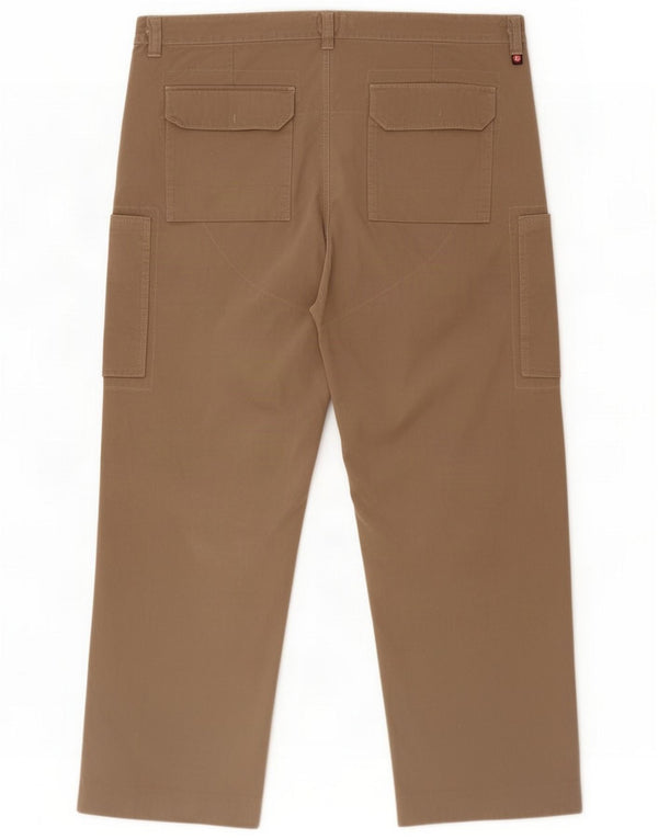 Murphy & Nye Mens Straight Cargo Trousers W42 L32 Beige