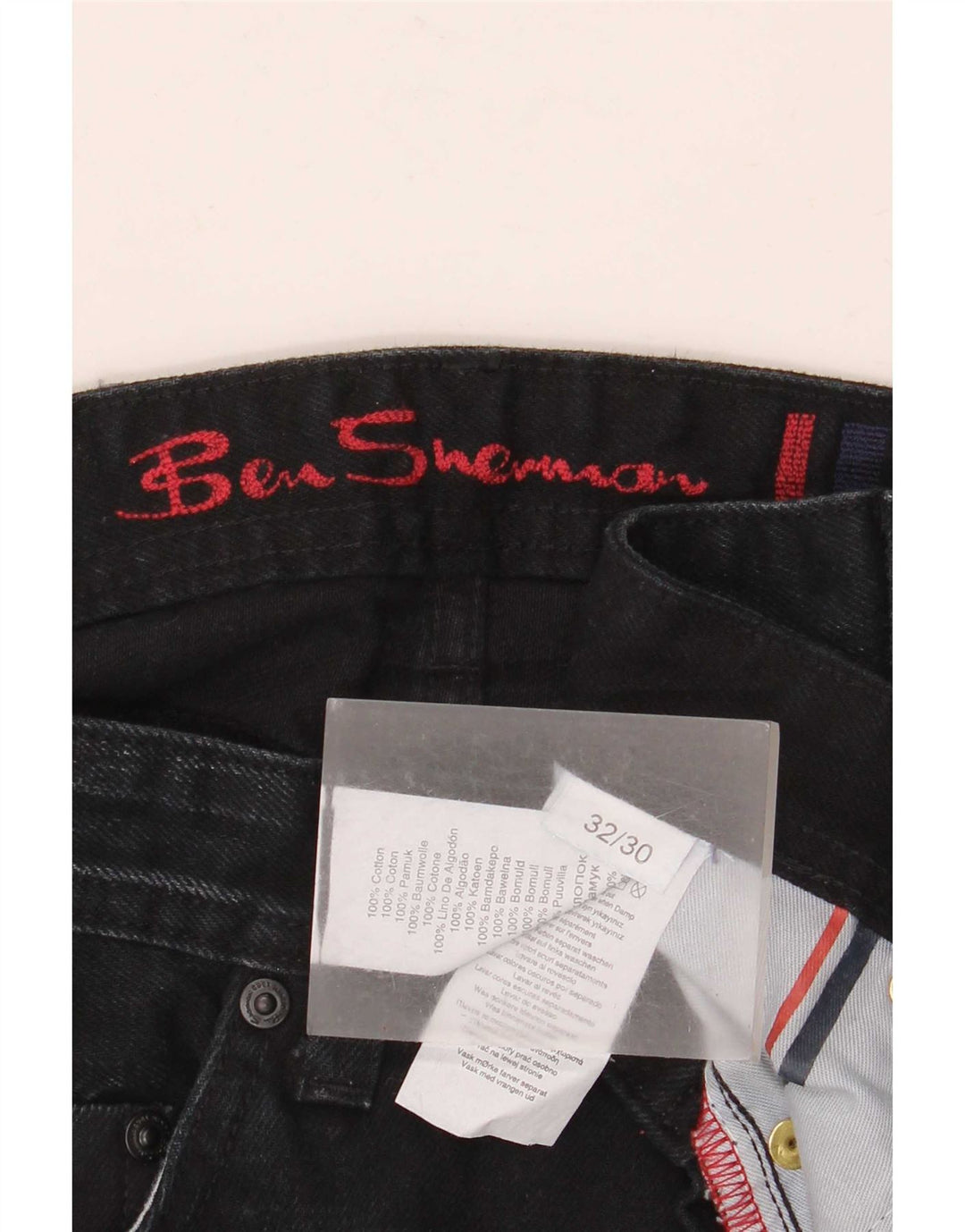 Ανδρικό τζιν μποτάκι Ben Sherman W32 L30 Navy Blue Cotton