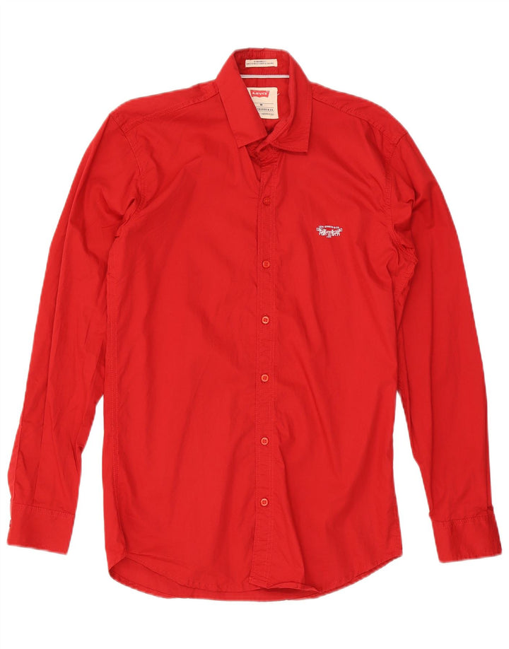 Ανδρικό πουκάμισο Levi's Standard Fit Μεσαίο κόκκινο βαμβακερό