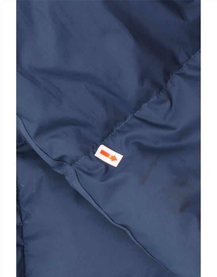 Ανδρικό μπουφάν ADIDAS με κουκούλα με επένδυση UK 42 XL Navy Blue Polyamide Winter