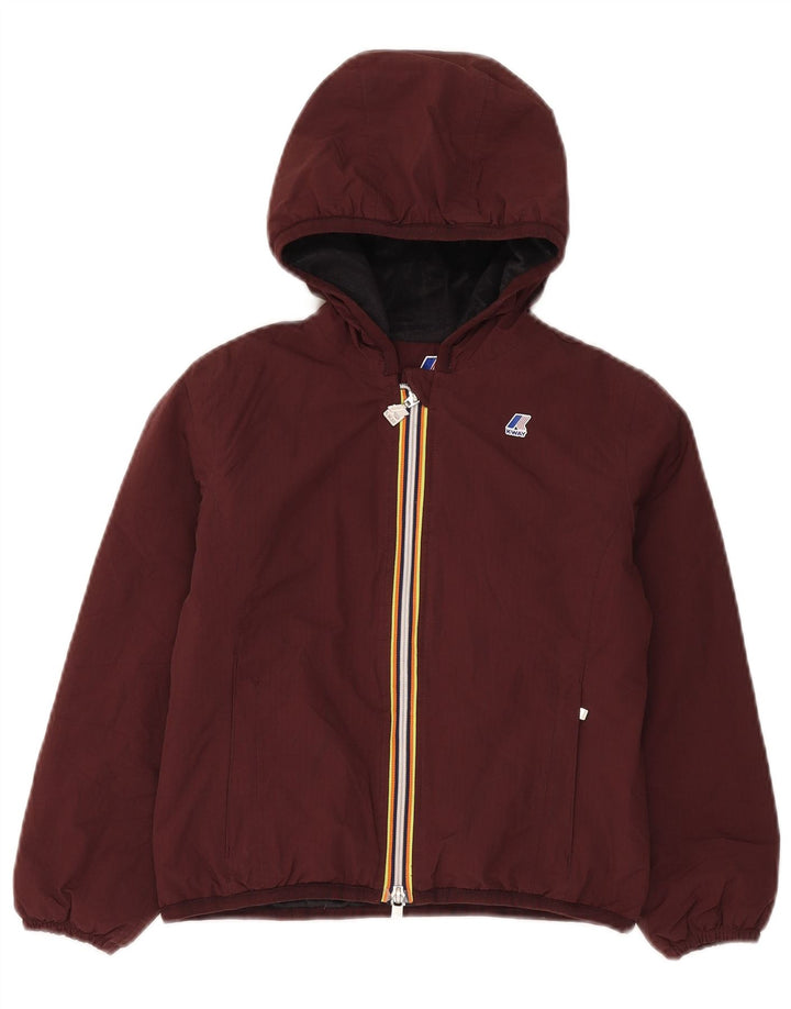 Μπουφάν K-Way Boys Hooded Windbreaker 9-10 Years Brown