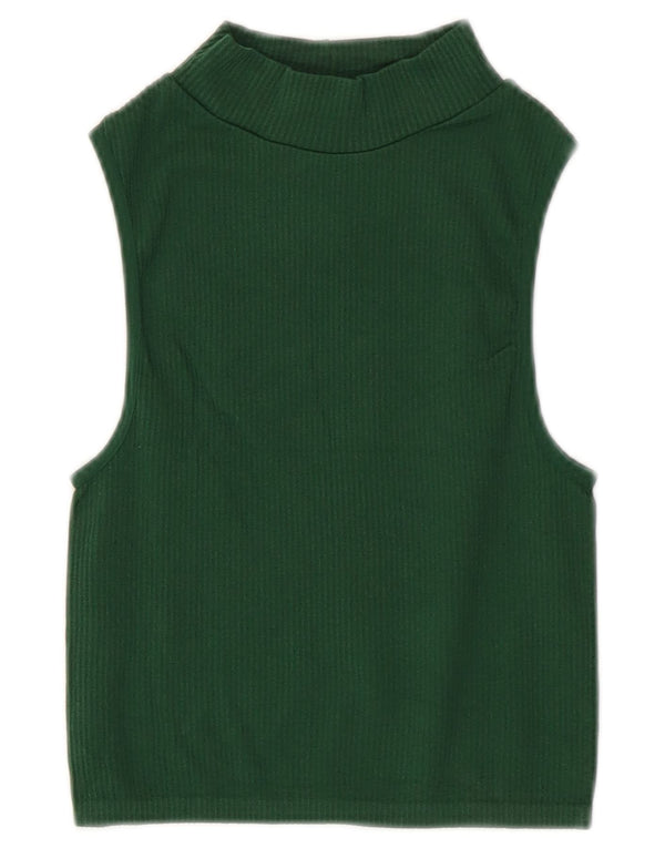 Zara Γυναικείο Γιλέκο Crop UK 4 XS Green