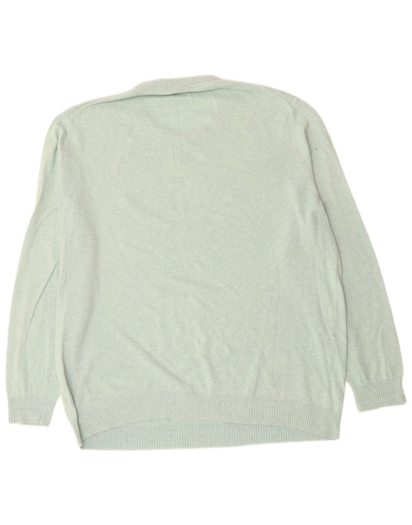 LYLE & SCOTT Ανδρικό πουλόβερ με λαιμόκοψη 2XL πράσινο βαμβακερό