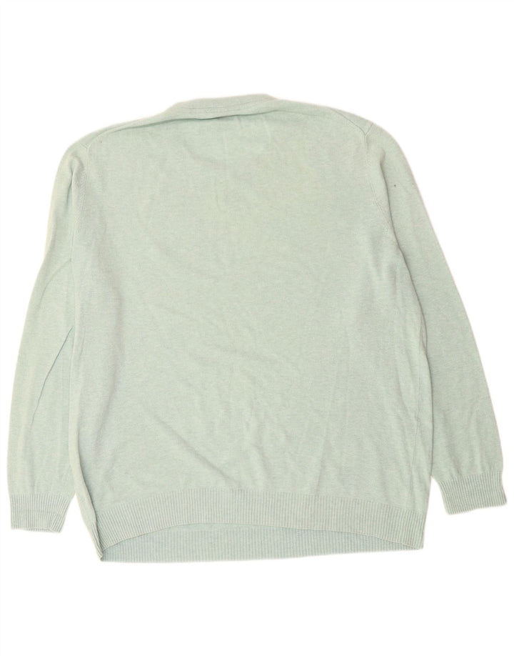 LYLE & SCOTT Ανδρικό πουλόβερ με λαιμόκοψη 2XL πράσινο βαμβακερό