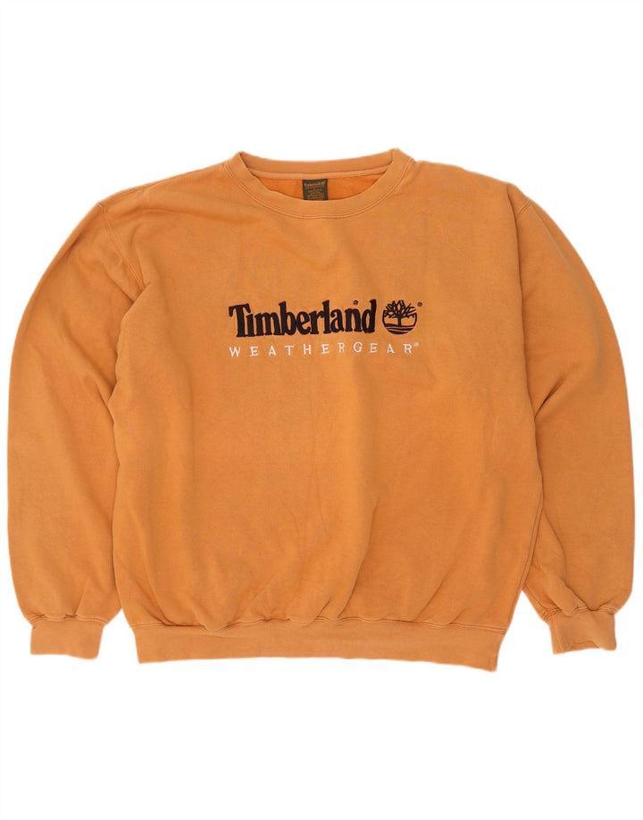Ανδρικό γραφικό φούτερ Timberland Jumper μεγάλο πορτοκαλί βαμβακερό