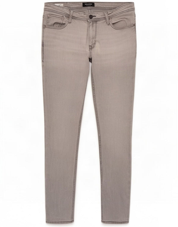 Jack & Jones Ανδρικά τζιν Liam Skinny W34 L34 Γκρι βαμβακερό