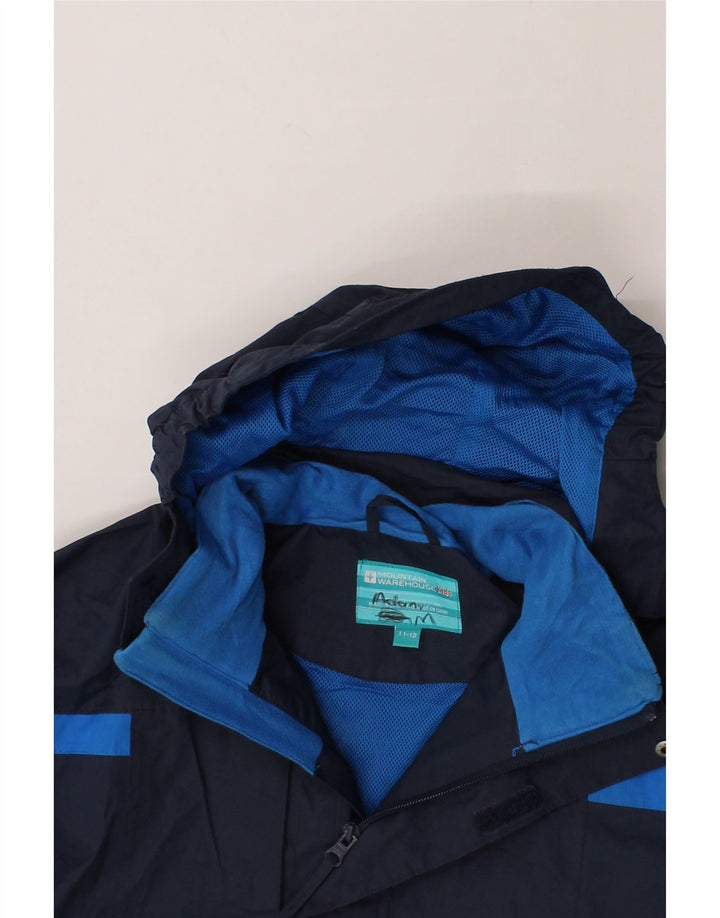 MOUNTAIN WAREHOUSE Boys Windbreaker Jacket 11-12 Years Navy Blue Vintage Mountain Warehouse and Second-Hand Mountain Warehouse from Messina Hembry 