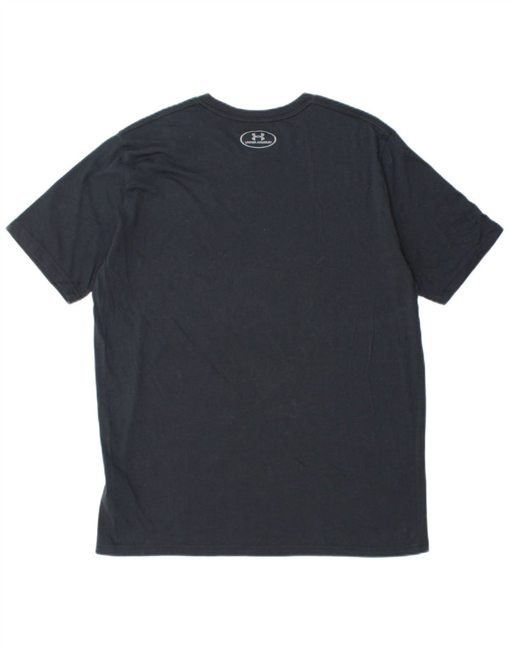 Ανδρικό μπλουζάκι UNDER Armour Heat Gear Top μεγάλο μαύρο βαμβακερό