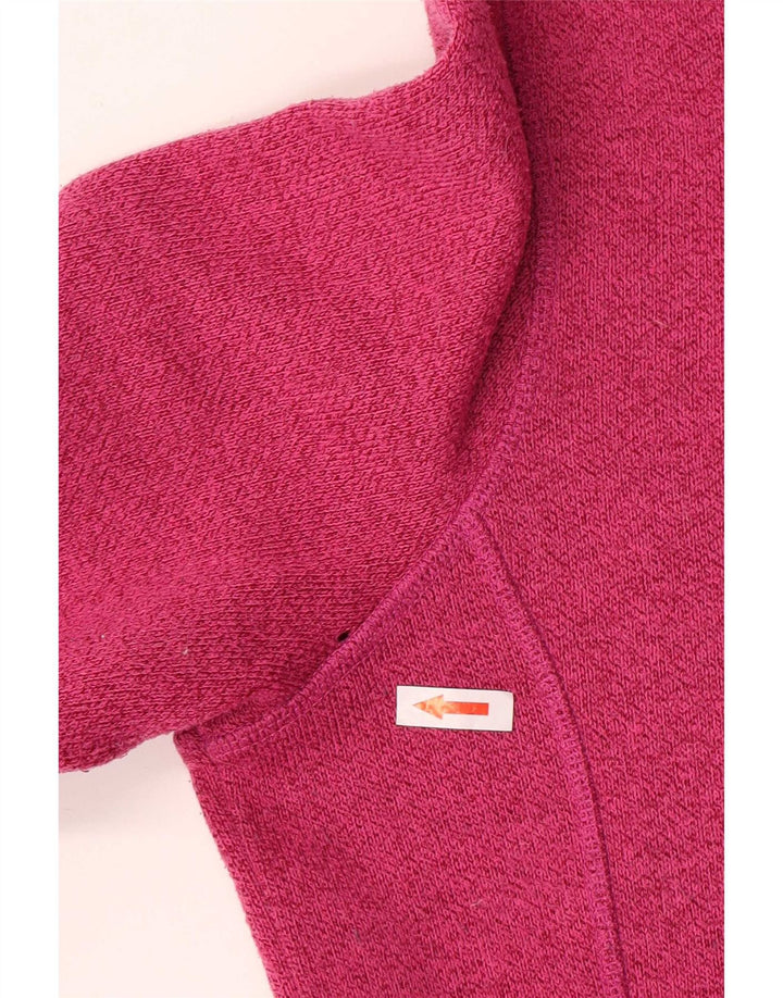 Weird Fish Γυναικεία φούτερ με φερμουάρ Jumper UK 12 Medium Pink Polyester