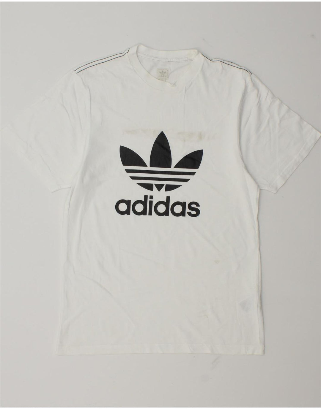 Ανδρικό γραφικό T-Shirt Adidas Top Μικρό λευκό βαμβακερό