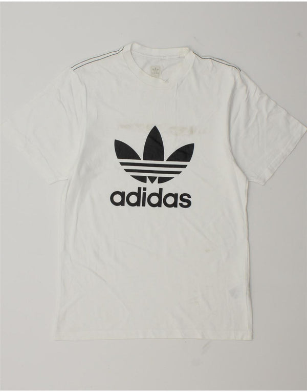 Ανδρικό γραφικό T-Shirt Adidas Top Μικρό λευκό βαμβακερό