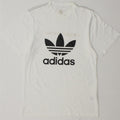 Ανδρικό γραφικό T-Shirt Adidas Top Μικρό λευκό βαμβακερό