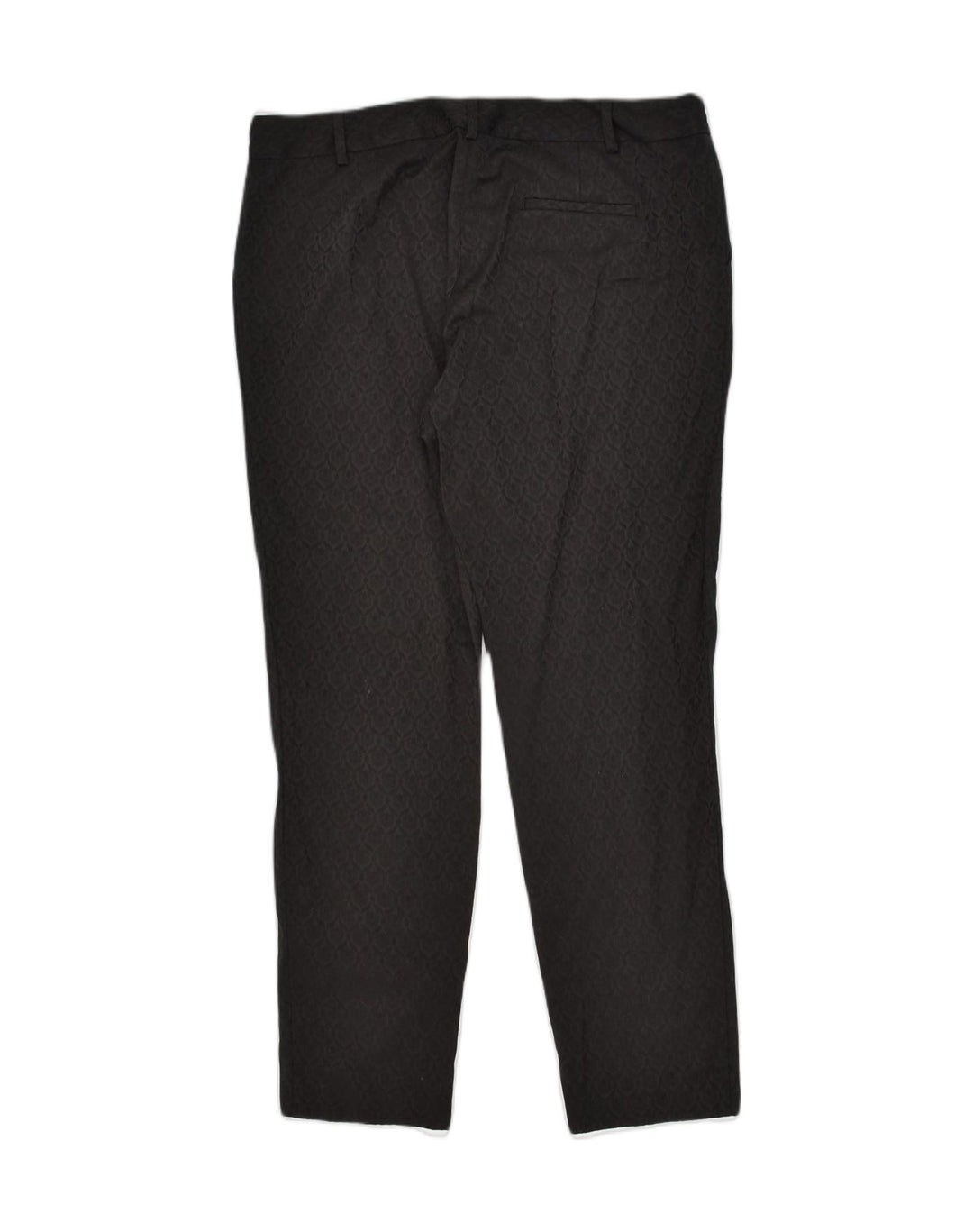 OASIS Womens Slim Casual Trousers UK 16 Large W34 L28  Black Floral Cotton | Vintage Oasis | Thrift | Second-Hand Oasis | Used Clothing | Messina Hembry 