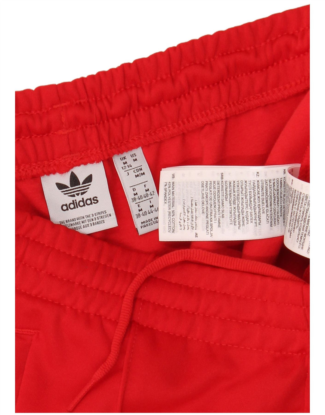 Γυναικεία αθλητική φόρμα ADIDAS Παντελόνι UK 12/14 Medium Red Polyester
