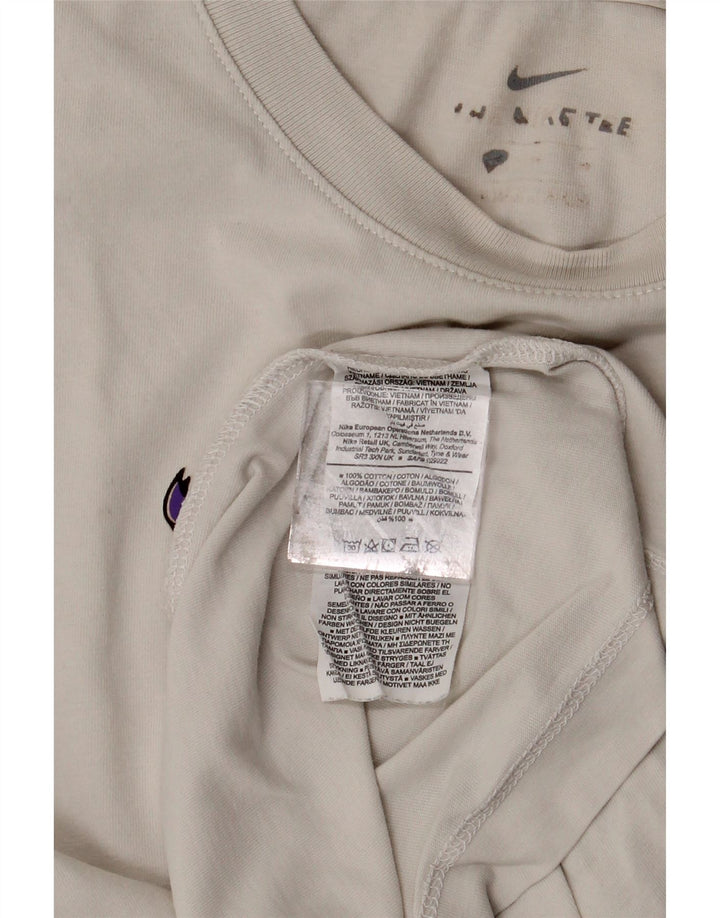 Ανδρικό γραφικό μπλουζάκι NIKE, μεγάλο, βαμβακερό σε λευκό χρώμα