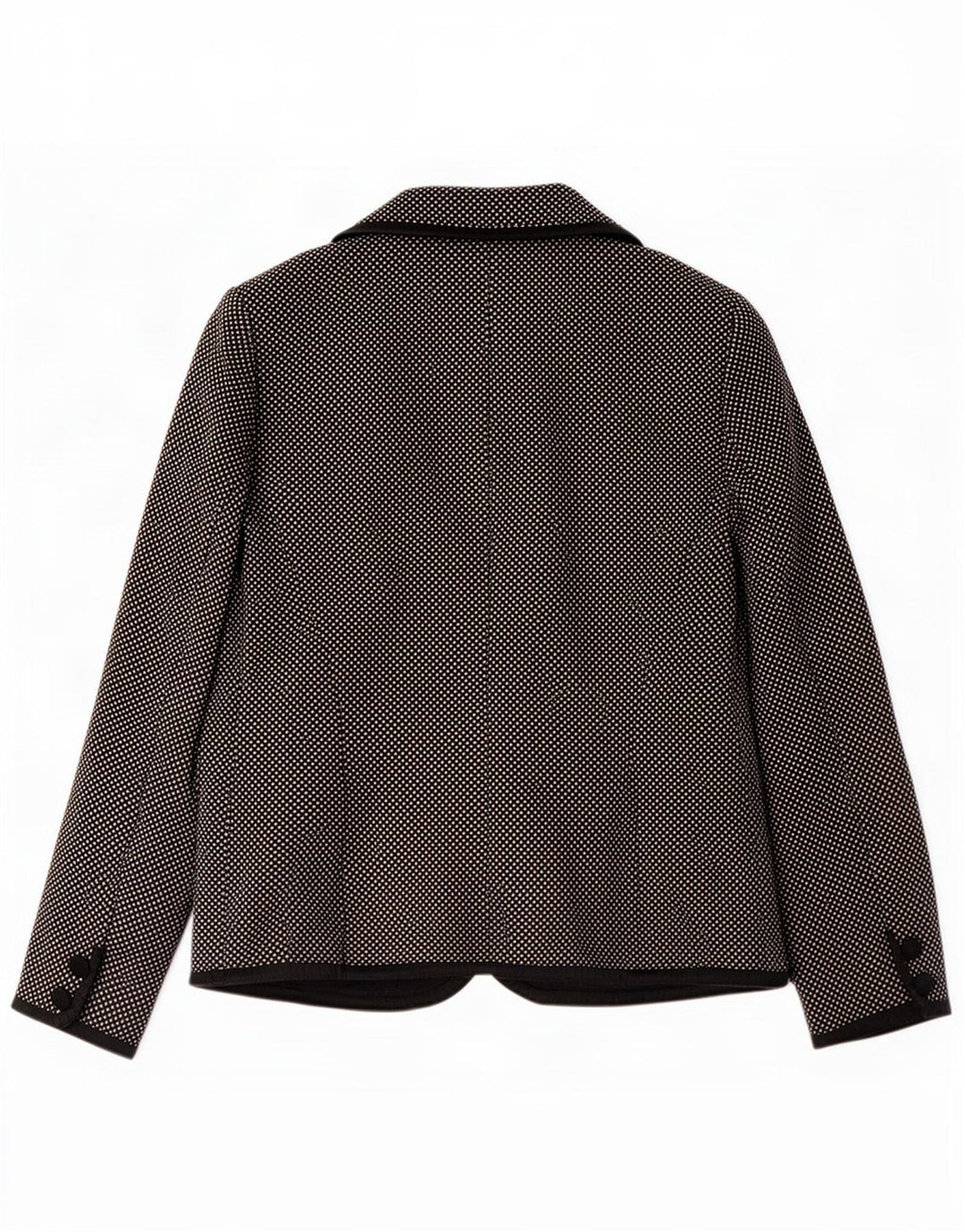 Luisa Spagnoli Γυναικείο σακάκι με 3 κουμπιά σακάκι UK 10 Small Black Flecked Wool