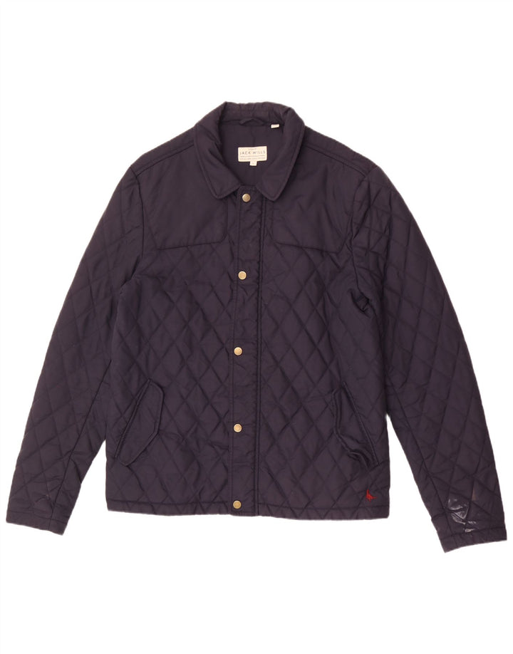Jack Wills Ανδρικό καπιτονέ μπουφάν UK 40 Large Navy Blue Nylon