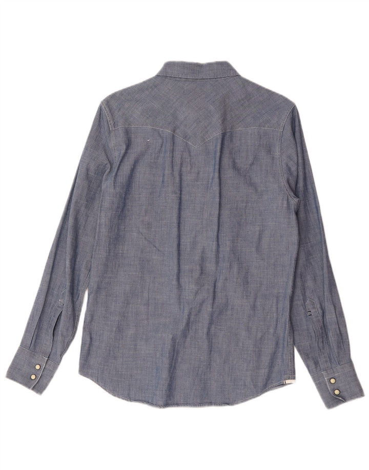 Ανδρικό πουκάμισο Levi's Slim Fit Μικρό μπλε βαμβακερό