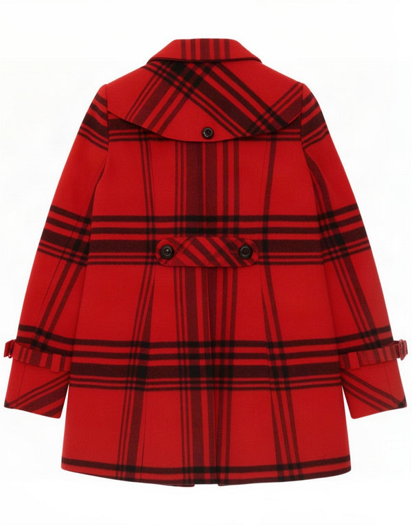 Jane Norman Γυναικεία καμπαρντίνα UK 10 Small Red Check Acrylic