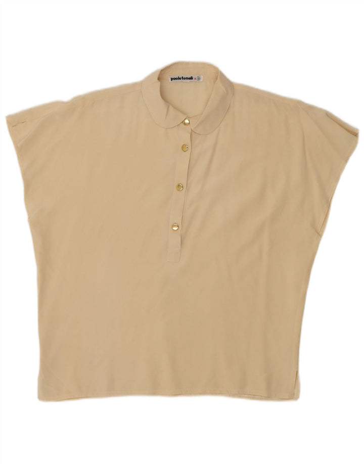 Paolo Tonali Γυναικεία Μπλούζα Oversized Top UK 10 Small Beige