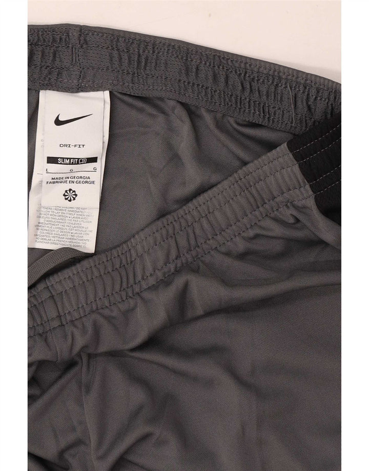 Ανδρικό Nike Dri Fit Slim αθλητικό σορτς με μεγάλο γκρι χρώμα από πολυεστέρα