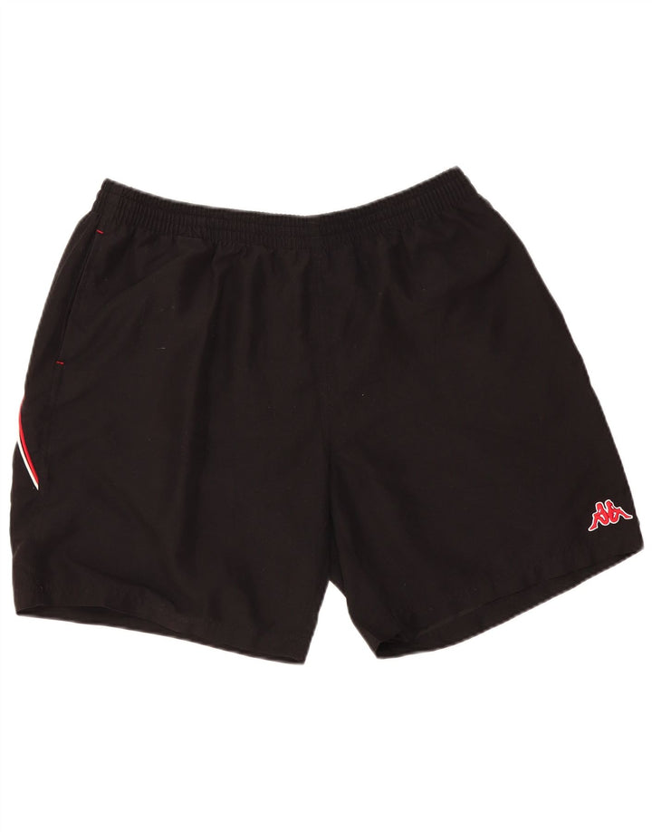 KAPPA Mens Sport Shorts XL  Black Polyester