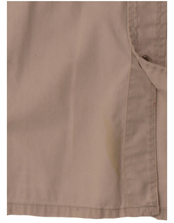 Ανδρικό Αμάνικο Πουκάμισο VINTAGE Μεγάλο Μπεζ Βαμβακερό