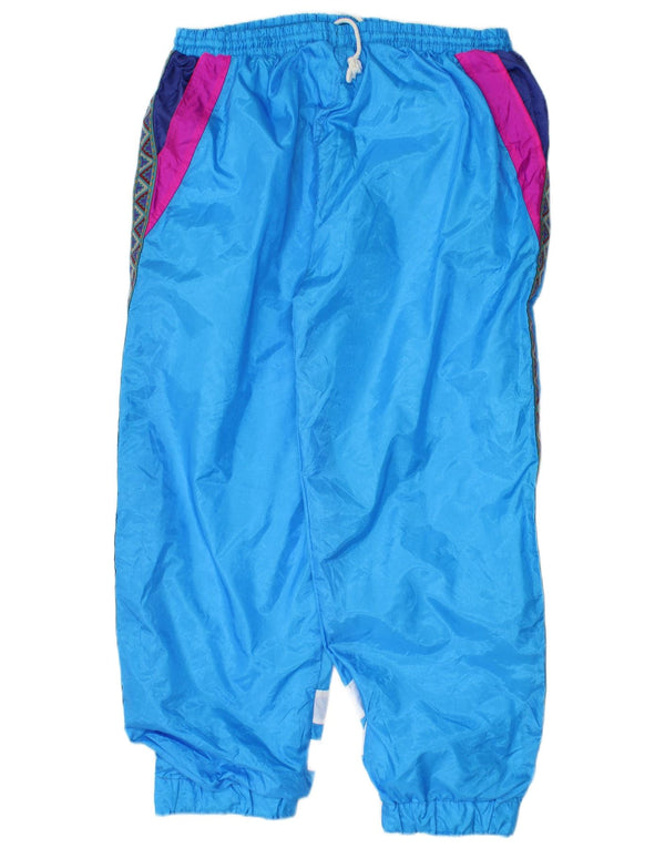 Vintage ανδρική φόρμα παντελόνι Joggers Medium Blue Colorblock Polyamide