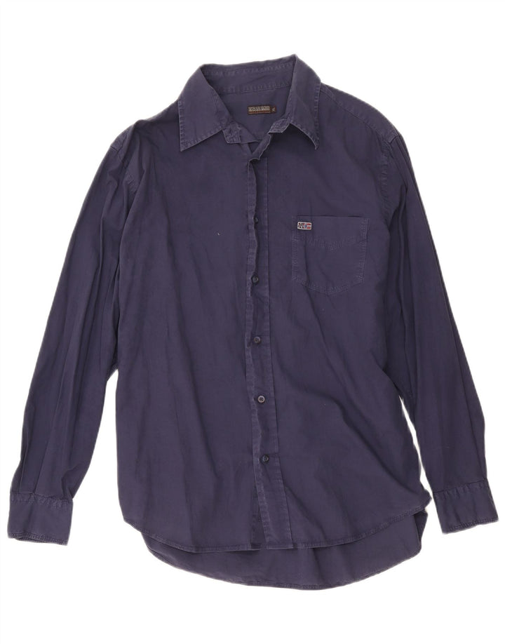 Ανδρικό πουκάμισο Napapijri Geographic XL Navy Blue