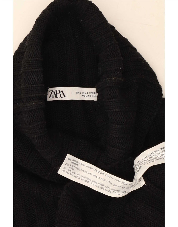 Zara Γυναικείο Γιλέκο Tank Top UK 10 Small Black Polyester