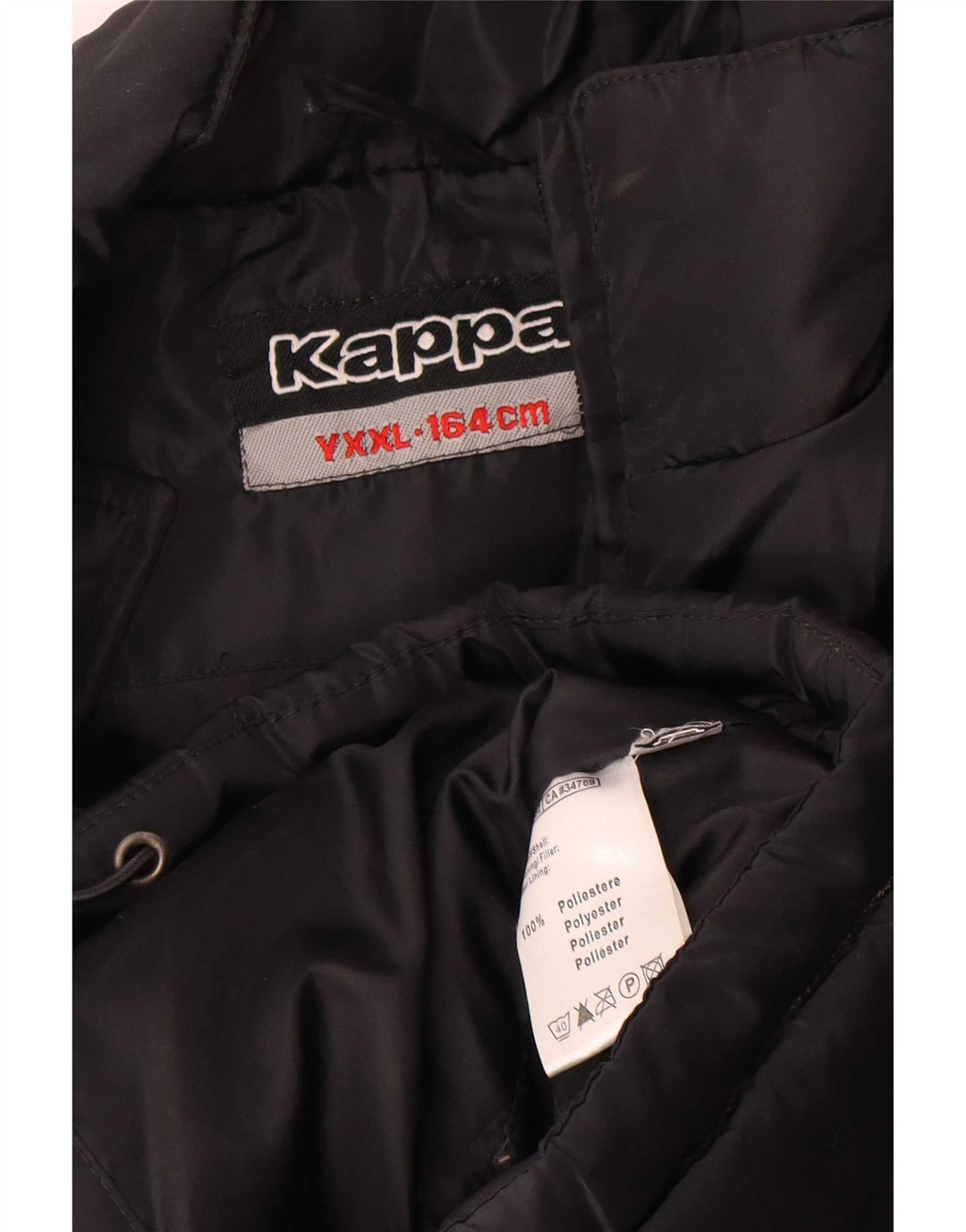 Μπουφάν Kappa Boys Graphic Padded Jacket 13-14 Years 2XL Black Polyester