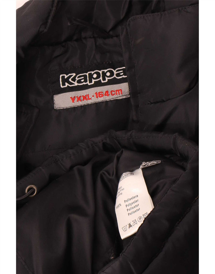 Μπουφάν Kappa Boys Graphic Padded Jacket 13-14 Years 2XL Black Polyester