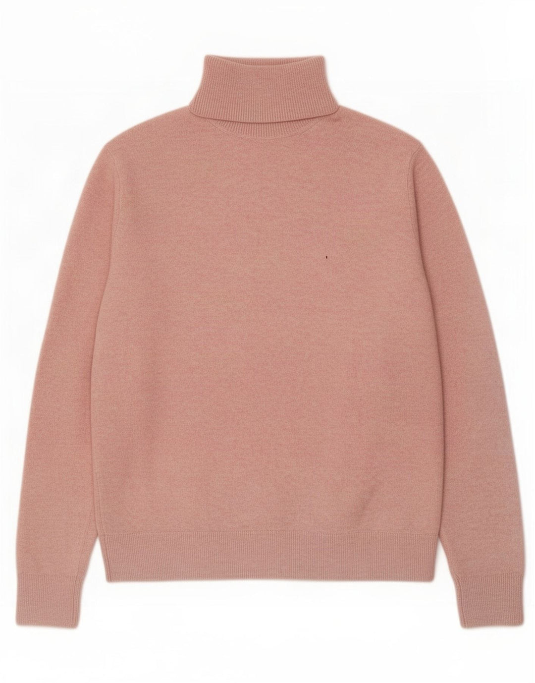 Marks & Spencer Γυναικείο πουλόβερ με ρολό λαιμόκοψη UK 10 Small Pink Polyester