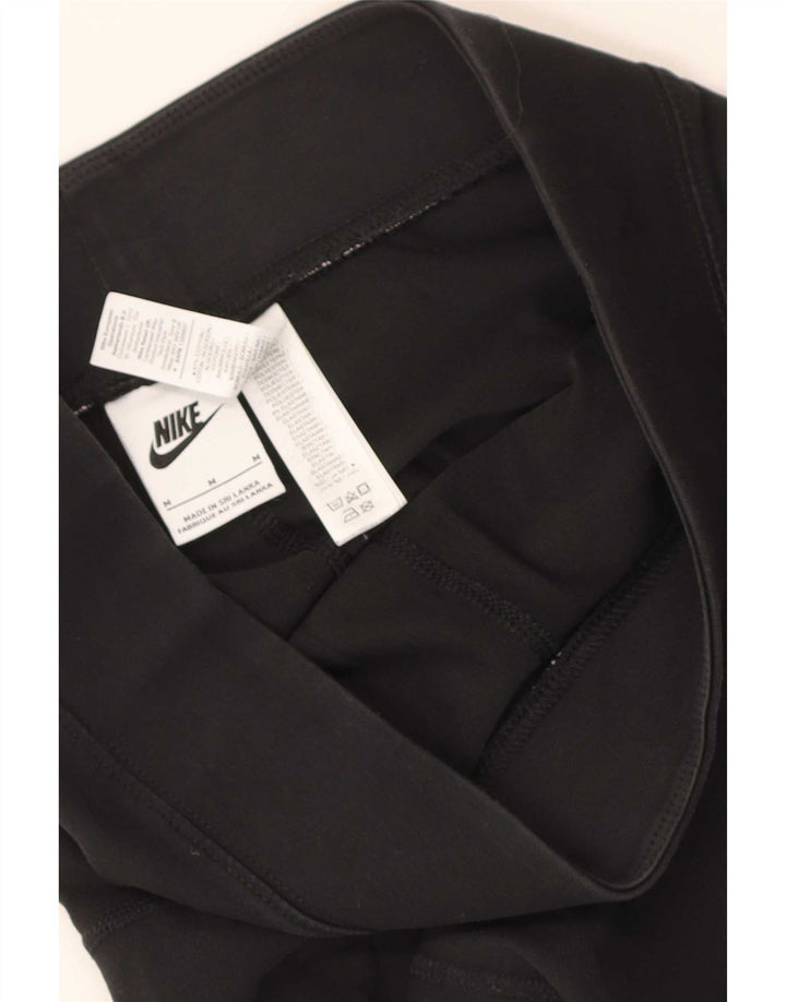Γυναικεία γραφικά κολάν Nike UK 12 μεσαίου μαύρου χρώματος βαμβακερά