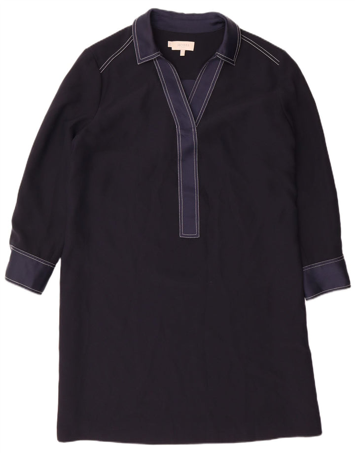 HOBBS Γυναικείο μακρυμάνικο φόρεμα Shift UK 14 Large Navy Blue