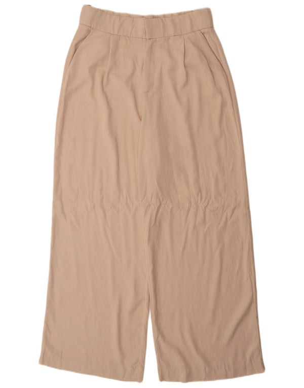 Zara γυναικείο ψηλόμεσο παντελόνι Chino XL W32 L32 Μπεζ Lyocell