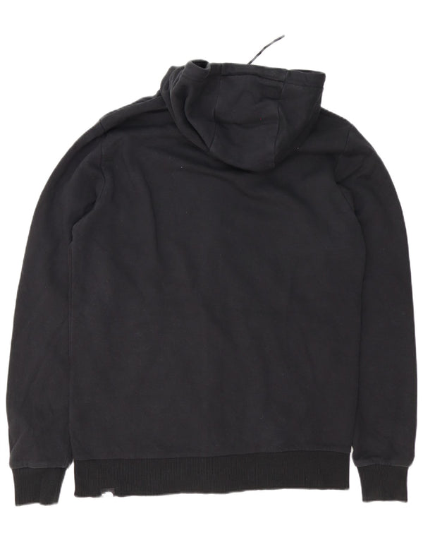 Ανδρικό πουλόβερ με κουκούλα με φερμουάρ North Face, μεγάλο μαύρο βαμβακερό