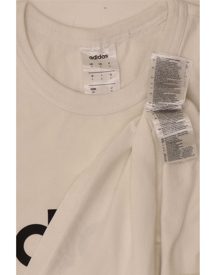 Ανδρικό γραφικό T-Shirt Adidas Top Μικρό λευκό βαμβακερό